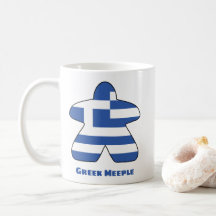 Grekisk Meeple-mugg