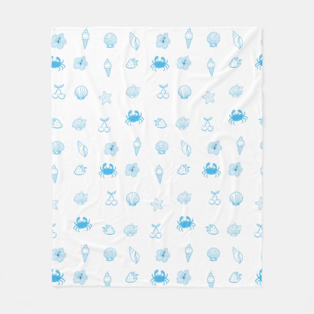 Grekisk minimalistisk strand fleecefilt (Framsidan)