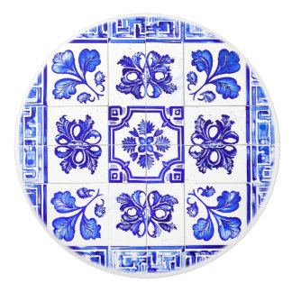 Grekisk mosaik: Cobalt and White Knopp