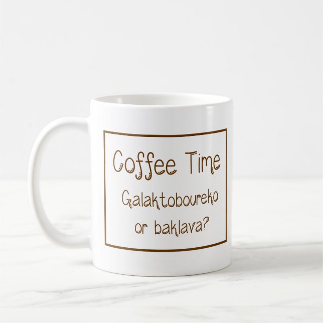 Grekisk mugg med talesätt (Vänster)