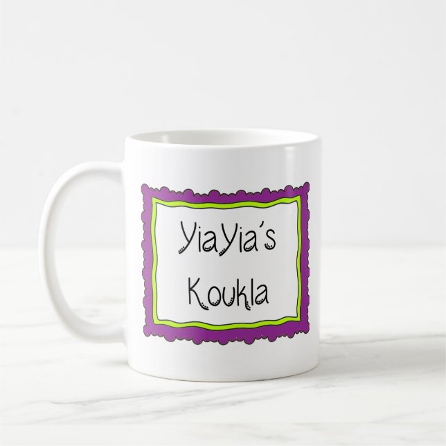 Grekisk mugg "YiaYia's Koukla" (Vänster)