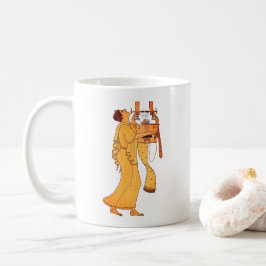 Grekisk musiker som sjunger och spelar Kithara Kaffemugg