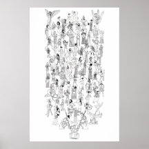 Grekisk Myth Comix - tecken från valda myter