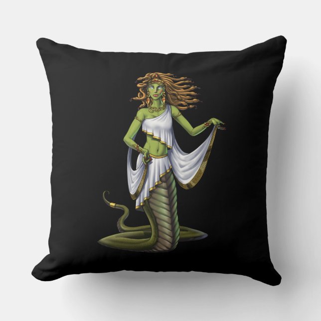 Grekisk mythologi Goddess Medusa Kudde (Framsida)