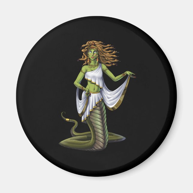 Grekisk mythologi Goddess Medusa Magnet (Framsidan)