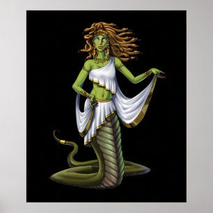 Grekisk mythologi Goddess Medusa Poster