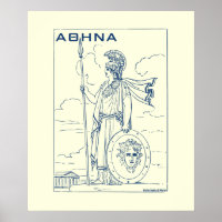 Grekisk Mythology Athena Goddess Ancient Grekland
