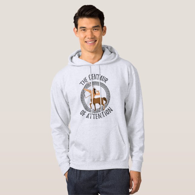 Grekisk mythology Gift Centaur of Attention Gift Hoodie (Hel framsida)