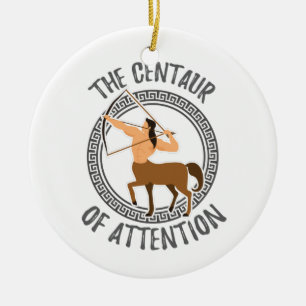 Grekisk mythology Gift Centaur of Attention Gift Julgransprydnad Keramik