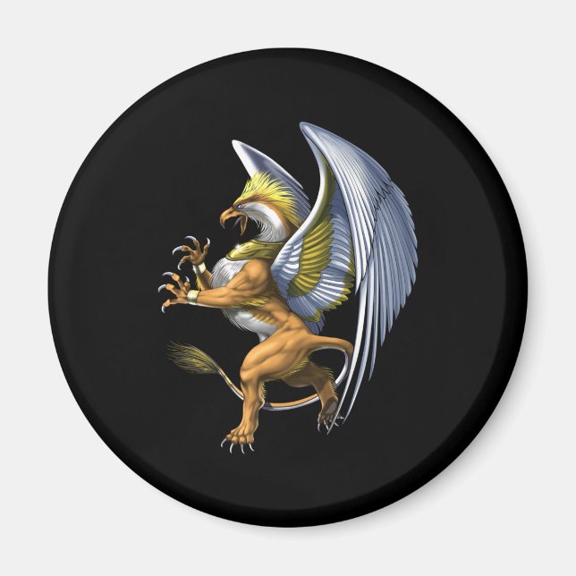 Grekisk mythology Griffin Magnet (Framsidan)