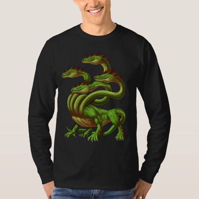 Grekisk Mythology Hydra T Shirt (Framsida)