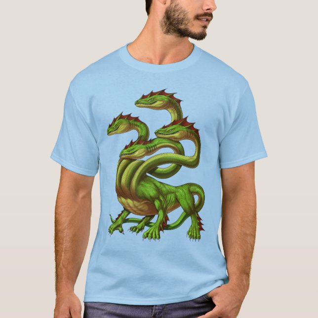 Grekisk Mythology Hydra T Shirt (Framsida)
