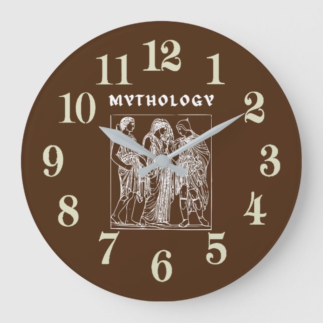Grekisk mythology Large Clock Stor Klocka (Framsida)