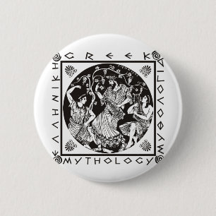 Grekisk Mythology - svart Knapp