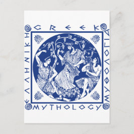 Grekisk mytologi - blå vykort