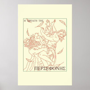 Grekisk mytologi Bortförandet av Persephone Poster