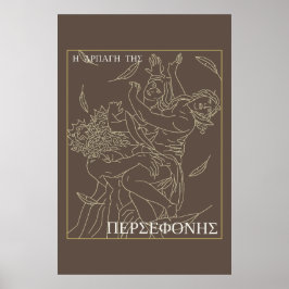 Grekisk mytologi Bortförandet av Persephone Poster