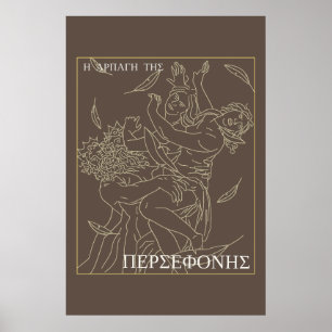 Grekisk mytologi Bortförandet av Persephone Poster