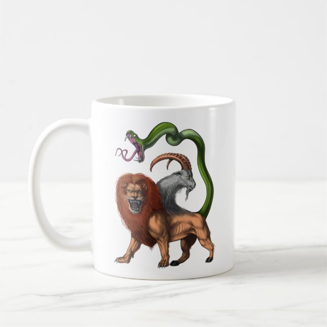 Grekisk mytologi Chimera Kaffemugg (Vänster)