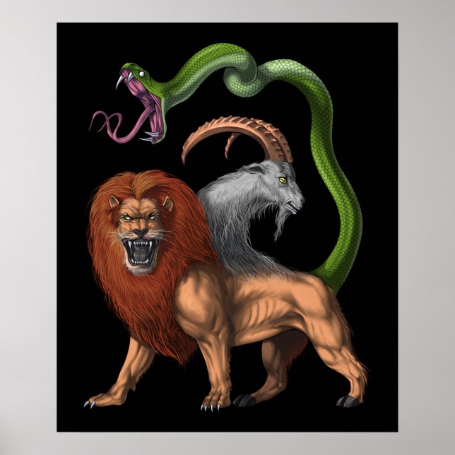 Grekisk mytologi Chimera Poster (Framsidan)