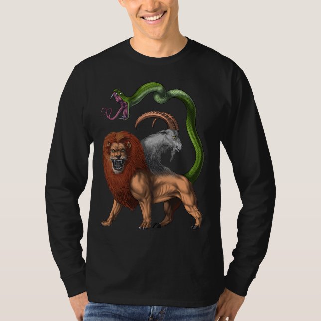 Grekisk mytologi Chimera T Shirt (Framsida)