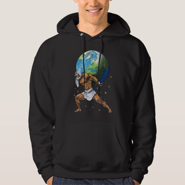 Grekisk mytologi Gud Atlas Hoodie (Framsida)