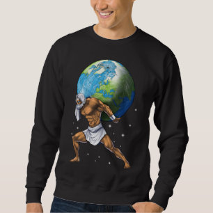 Grekisk mytologi Gud Atlas Lång Ärmad Tröja