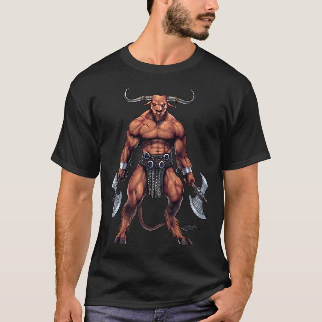 Grekisk mytologi Minotaurus T Shirt (Framsida)