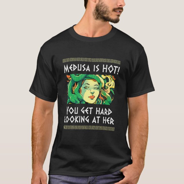 Grekisk mytologi och grekiska monster Medusa T Shirt (Framsida)