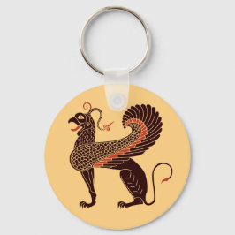 Grekisk mytologisk Beast Griffin Nyckelring