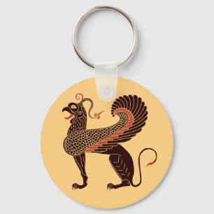 Grekisk mytologisk Beast Griffin Nyckelring
