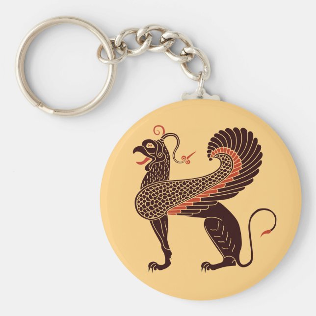 Grekisk mytologisk Beast Griffin Nyckelring (Framsidan)