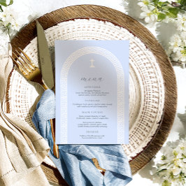 Grekisk Nyckel-arch-blå baptism Meny