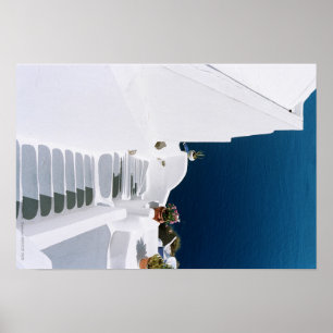 Grekisk ö-santoriniaffisch poster