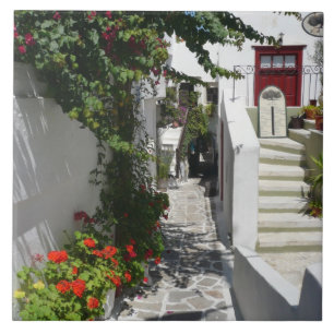 Grekisk ögata kakelplatta