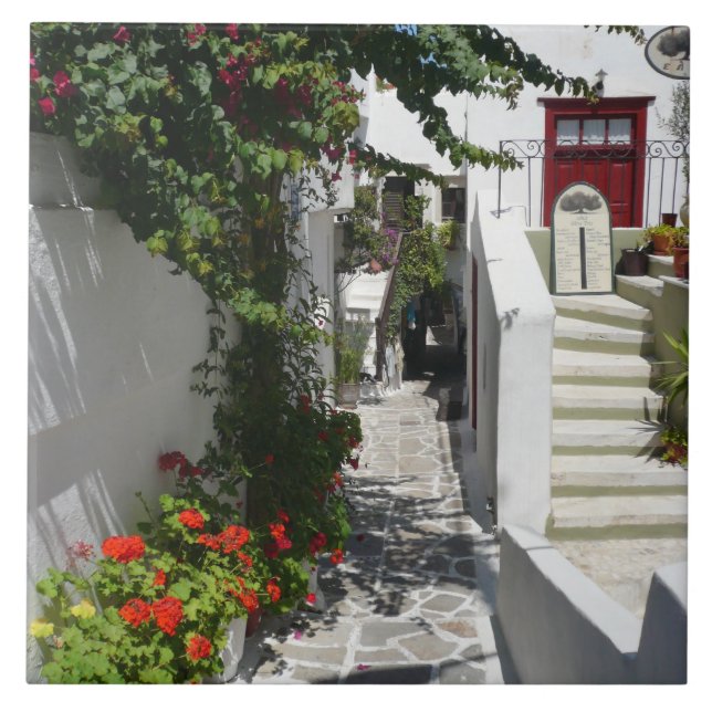 Grekisk ögata kakelplatta (Framsidan)