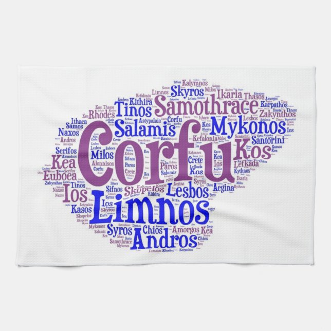 Grekisk ökökshandduk kökshandduk (Horisontell)