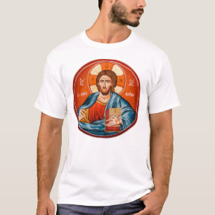 Grekisk ortodox T-tröja för Jesus Tee Shirt