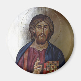 Grekisk-ortodoxa ikon av Kristus Pantocrator Magnet