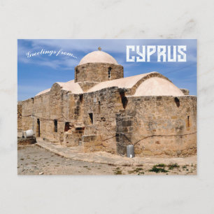 Grekisk-ortodoxa kyrkan Kouklia Cypern Vykort