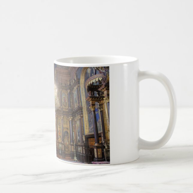 Grekisk ortodoxkyrka för helig Trinity Kaffemugg (Höger)