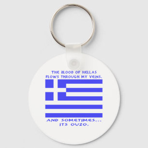 Grekisk Ouzo Nyckelring