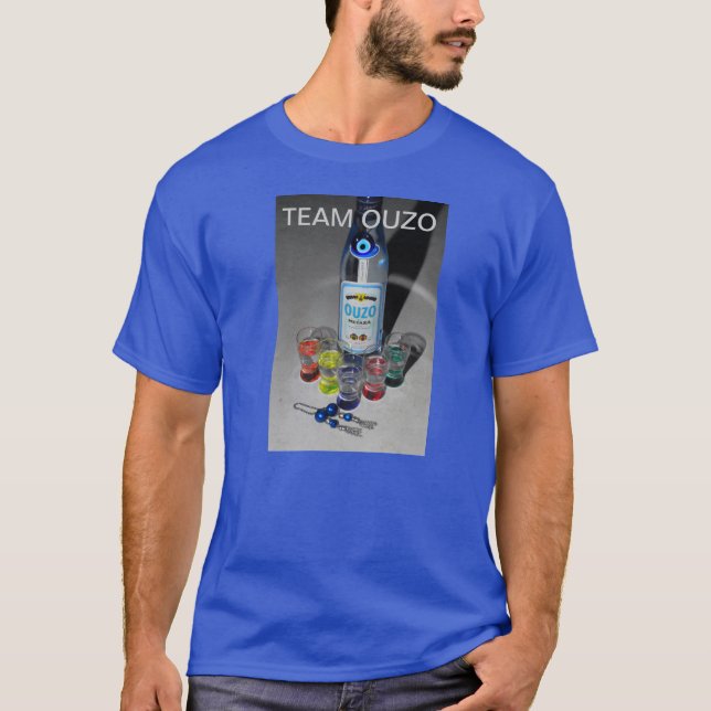 Grekisk Ouzo T-tröja Tee (Framsida)