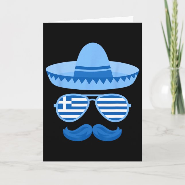 Grekisk påsk Sungles Cinco De Mayo mexikanska barn Kort (Framsida)