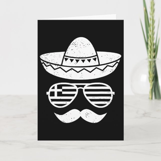Grekisk påsk Sungles Cinco De Mayo mexikanska barn Kort (Framsida)