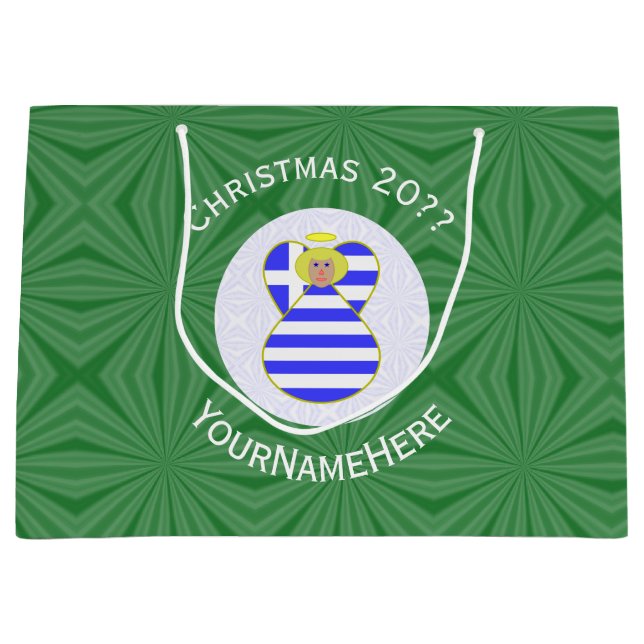 Grekisk Personlig för Blonde Angel-Flagga (Framsidan)