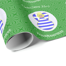 Grekisk Personlig för Blonde Angel-Flagga Presentpapper