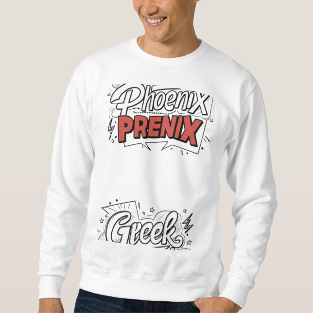 Grekisk Phoenix Manar Sweatshirt design 🪽 👕 (Framsida)
