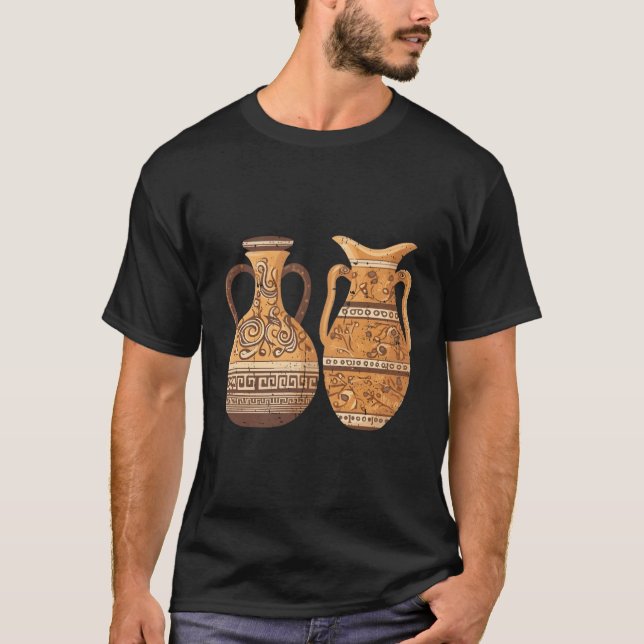 Grekisk pottery Vas Pottery Ceramic T Shirt (Framsida)