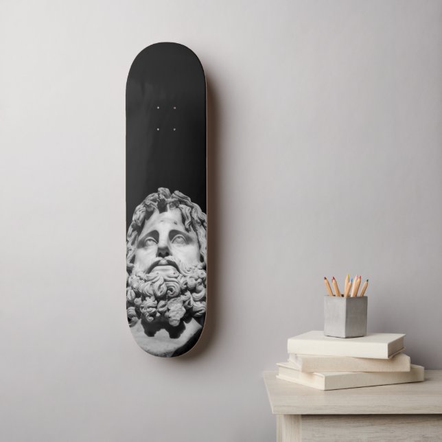 Grekisk romersk byst mini skateboard bräda 18,5 cm (Väggkonst)